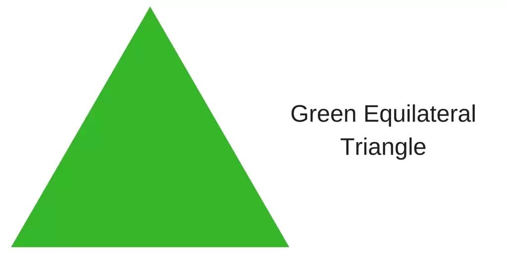 green triangle example