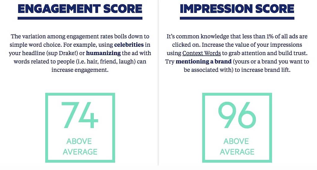 Ogilvy headline Sharethrough scores