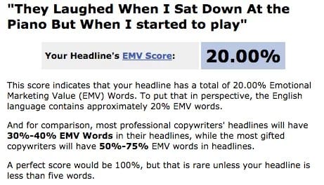 Headline EMV: 20%