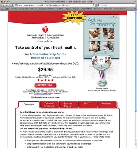 American Heart Association Web Page
