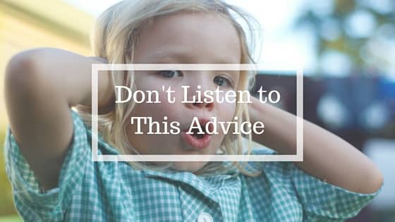 Ignore this marketing advice