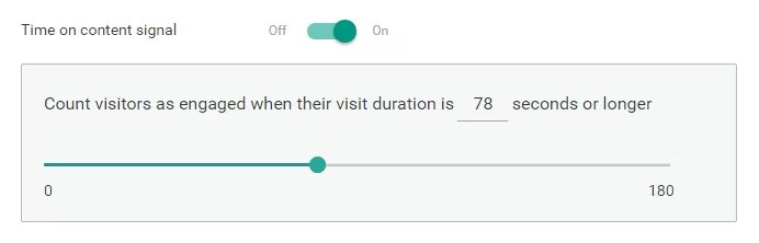Time on Content Signal