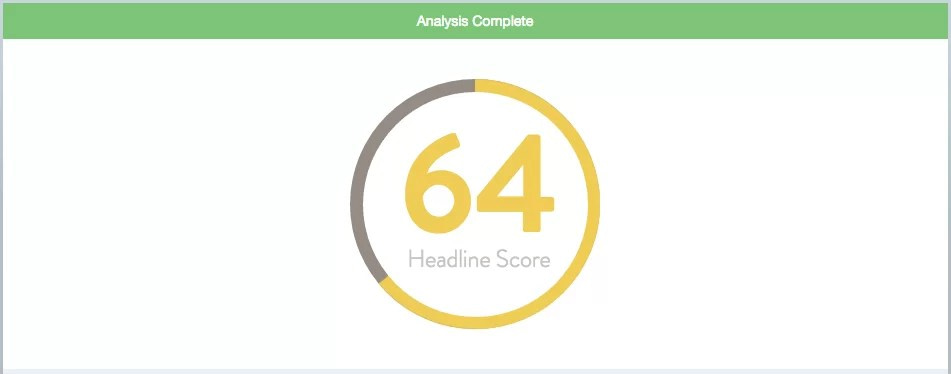 CoSchedule score = 64